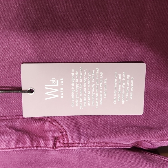 𝅺WASH Lab Mid-Rise Fay Skinny Jeans, Dark Purple, Size 27 NWT - Picture 4 of 11